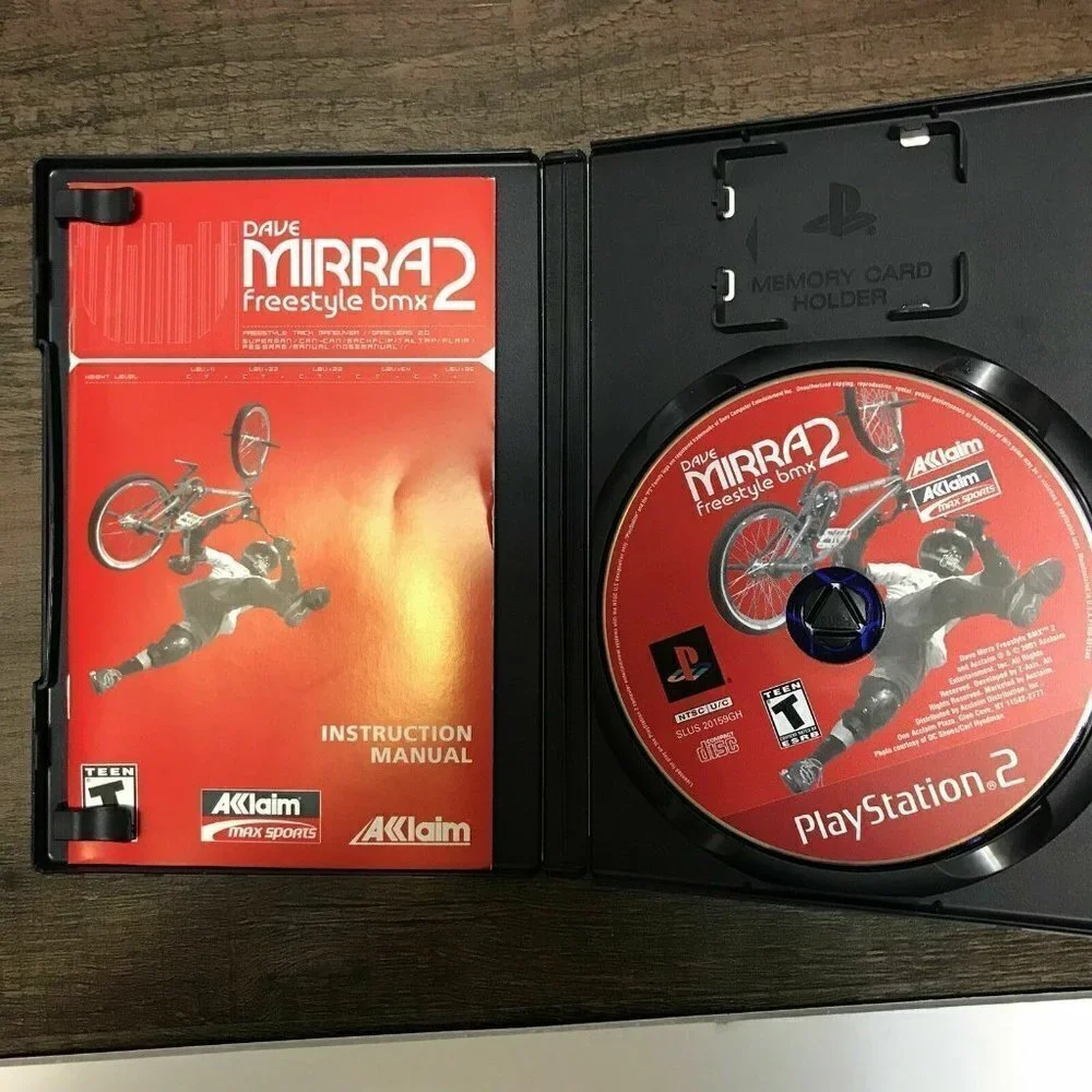 Dave Mirra Freestyle BMX 2 Greatest Hits (Sony PlayStation 2, 2002) Rare Manual